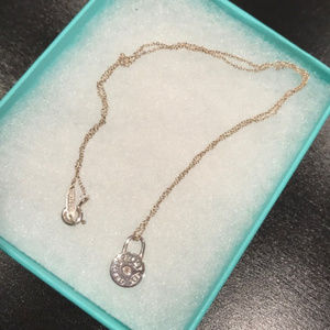 Tiffany&co silver diamond pendant